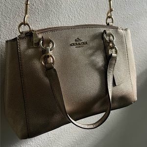 Coach Rose Gold Satchel Crossbody Bag